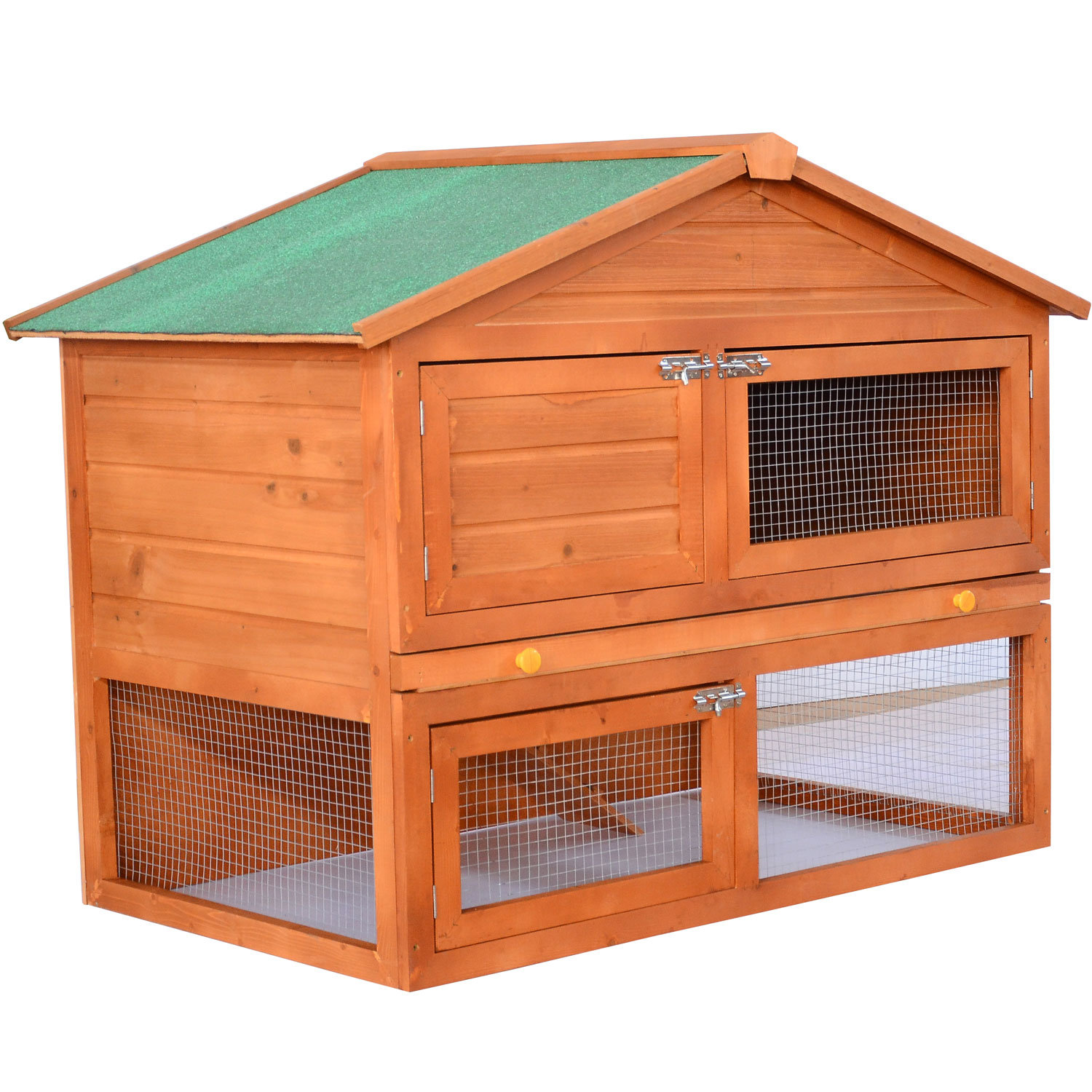 Pawhut Pawhut 48" Deluxe 2level Backyard Bunny Rabbit Hutch & Reviews
